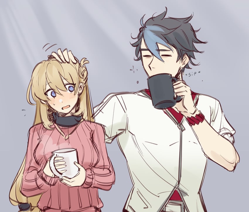 agnes claudel and van arkride (eiyuu densetsu and 2 more) drawn by leorlontyan