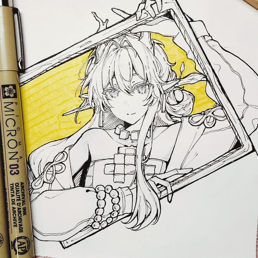 shu (arknights) drawn by zhen_yu_shui_xing_qiu_(qiuqiuren43442)