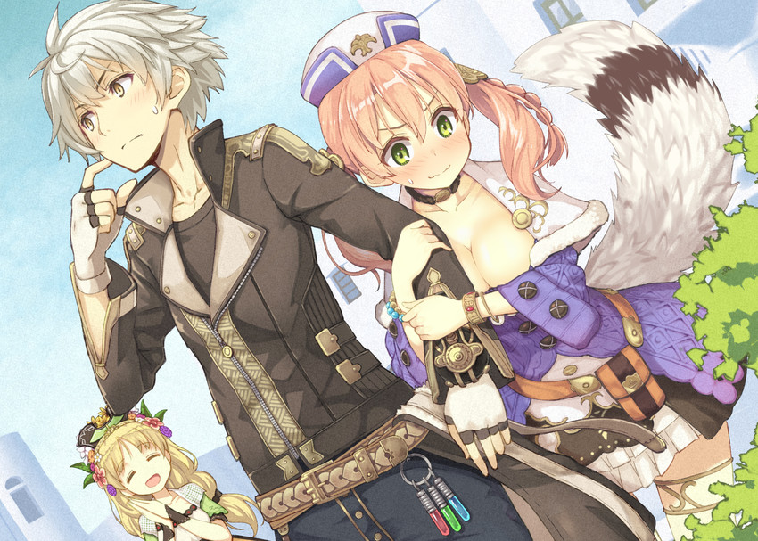 escha malier, ayesha altugle, and logix ficsario (atelier and 3 more) drawn by baakurou
