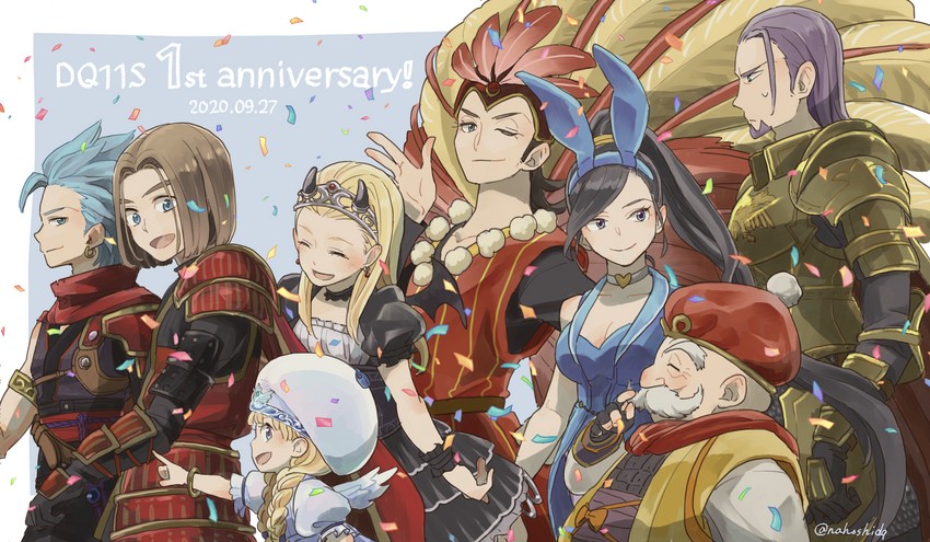 hero, martina, camus, veronica, senya, and 3 more (dragon quest and 1 more) drawn by nahoshi
