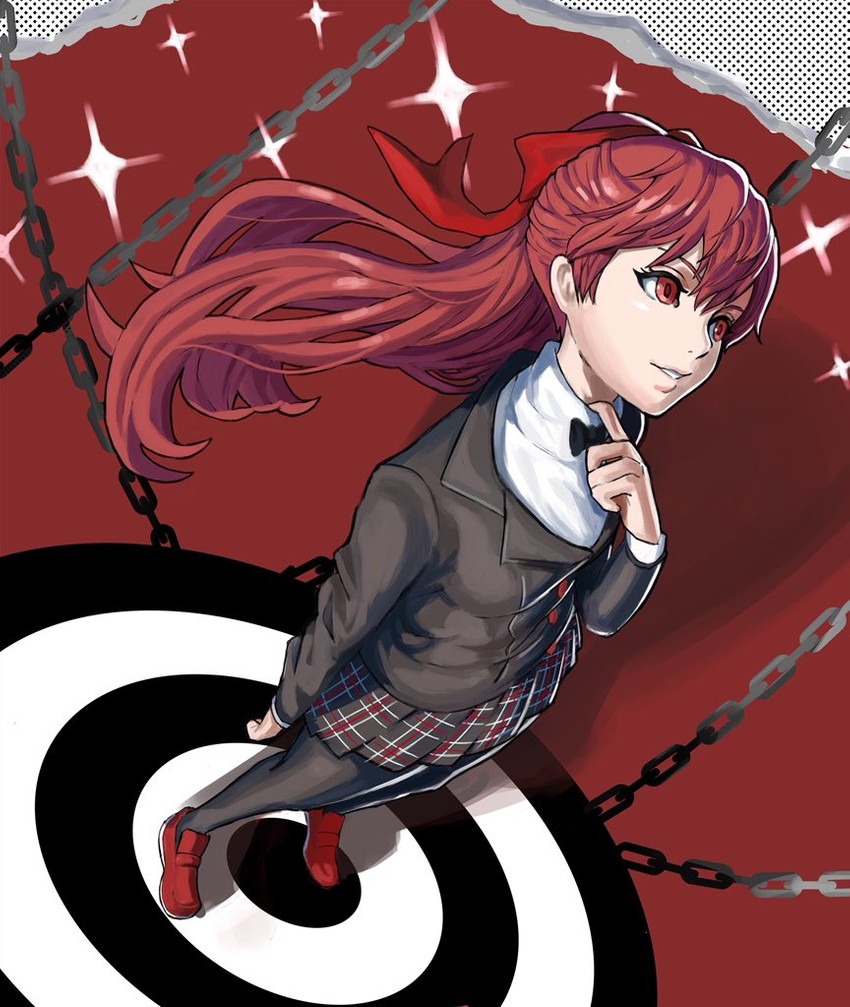yoshizawa kasumi (persona and 2 more) drawn by calilo