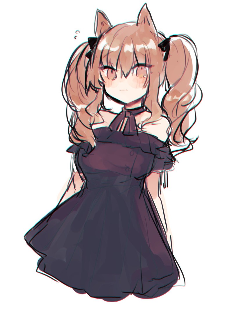 angelina (arknights and 1 more) drawn by tomatoritori