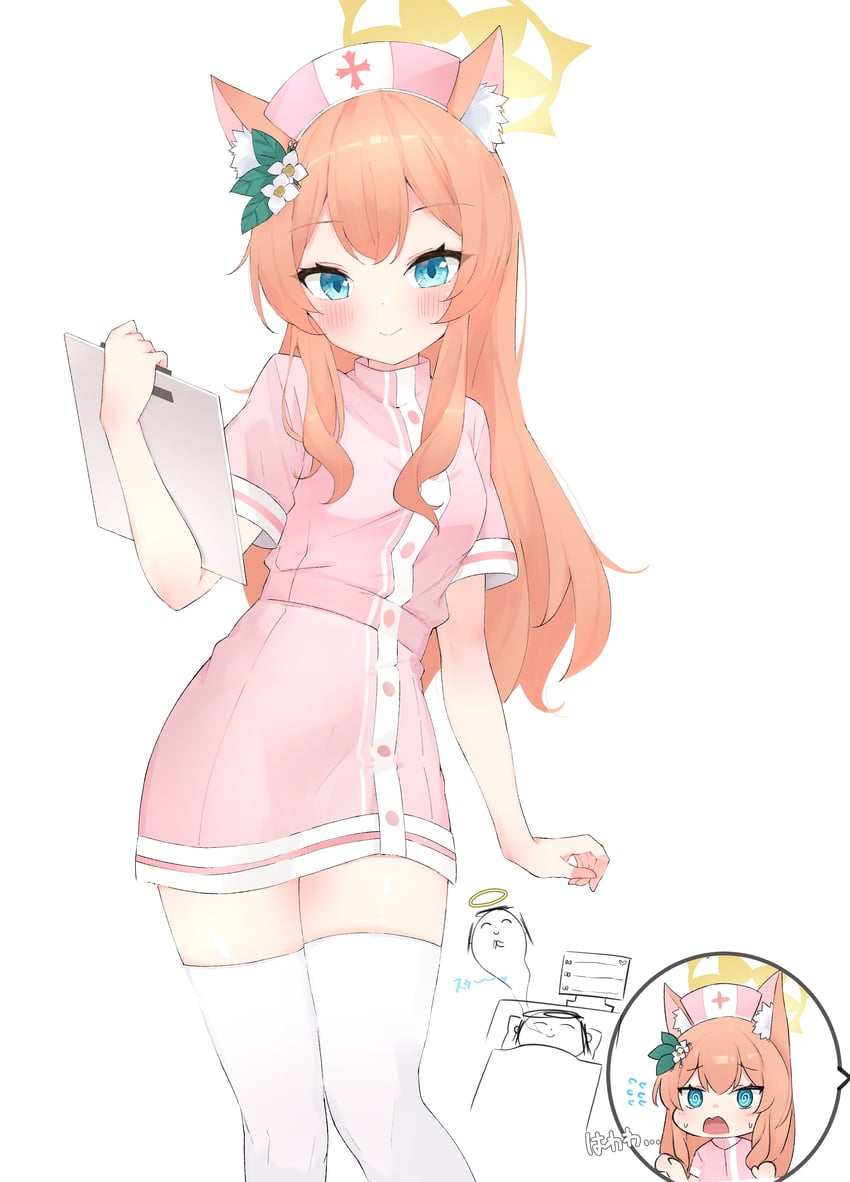 sensei, doodle sensei, and mari (blue archive) drawn by kero-san_(kerosan63)