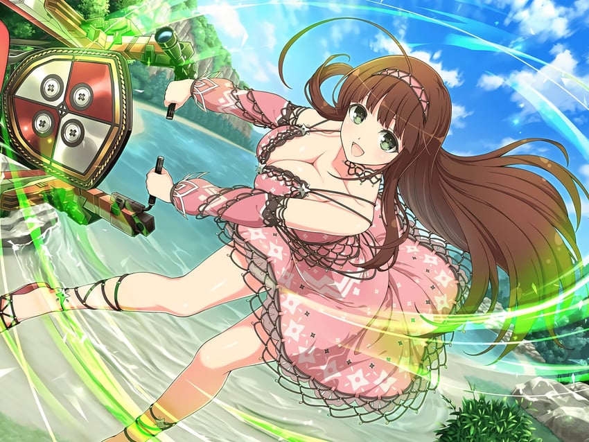 ui (senran kagura and 1 more) drawn by yaegashi_nan