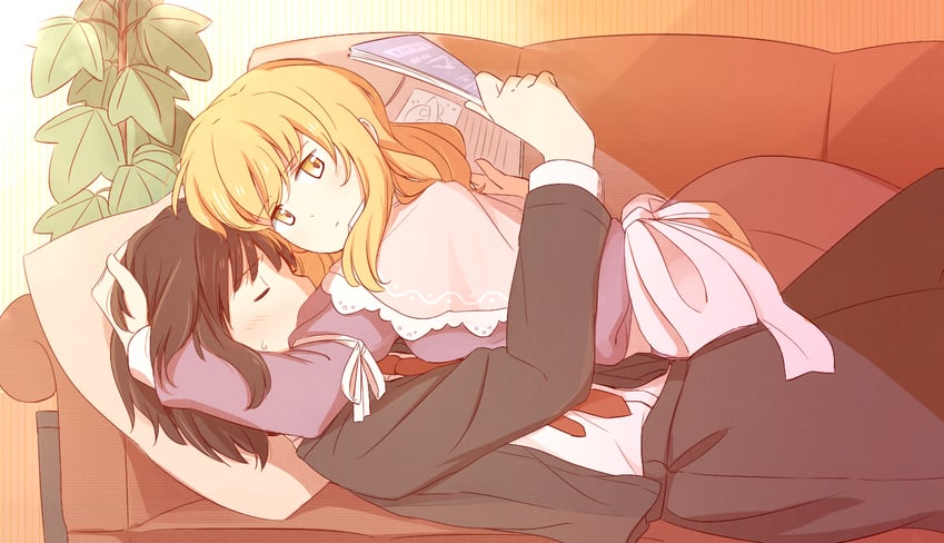 usami renko and maribel hearn (touhou) drawn by unagi_sango