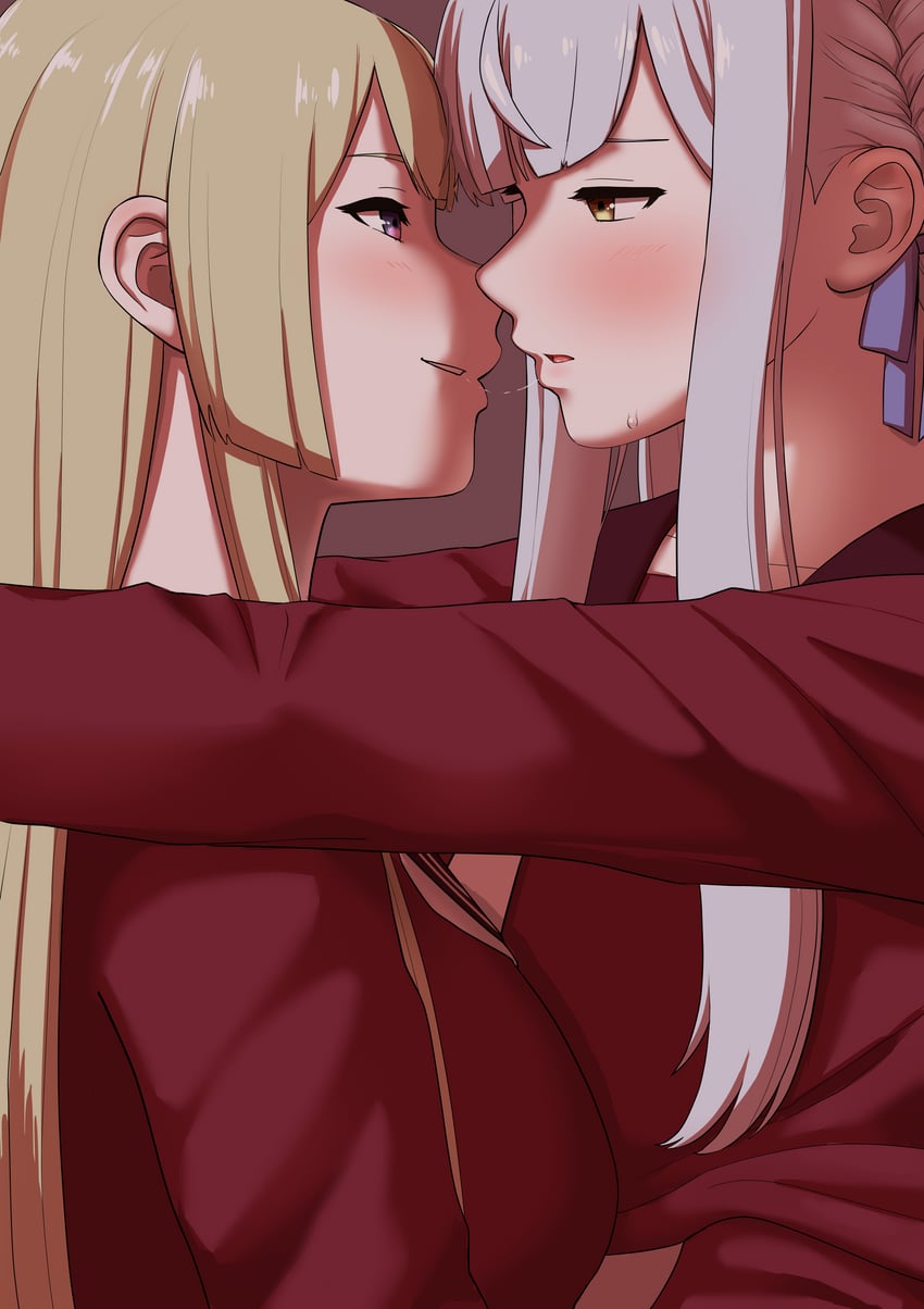 kon kanaho and miyagawa takane (assault lily) drawn by kimuratoageage_daimyoujin