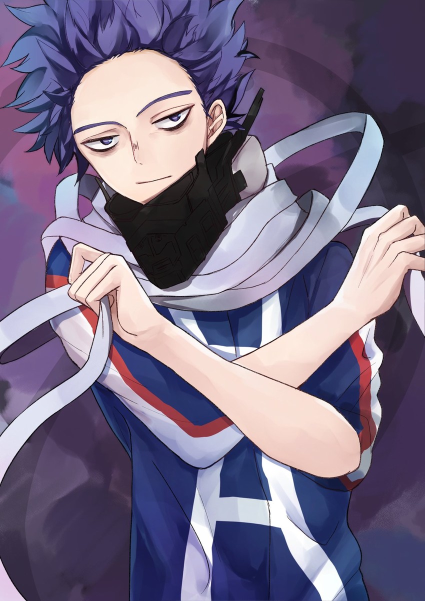 shinso hitoshi (boku no hero academia) drawn by miyanami_3