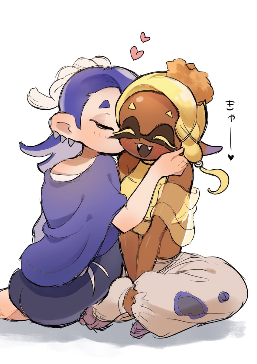 shiver and frye (splatoon and 1 more) drawn by po_(moudameda17)