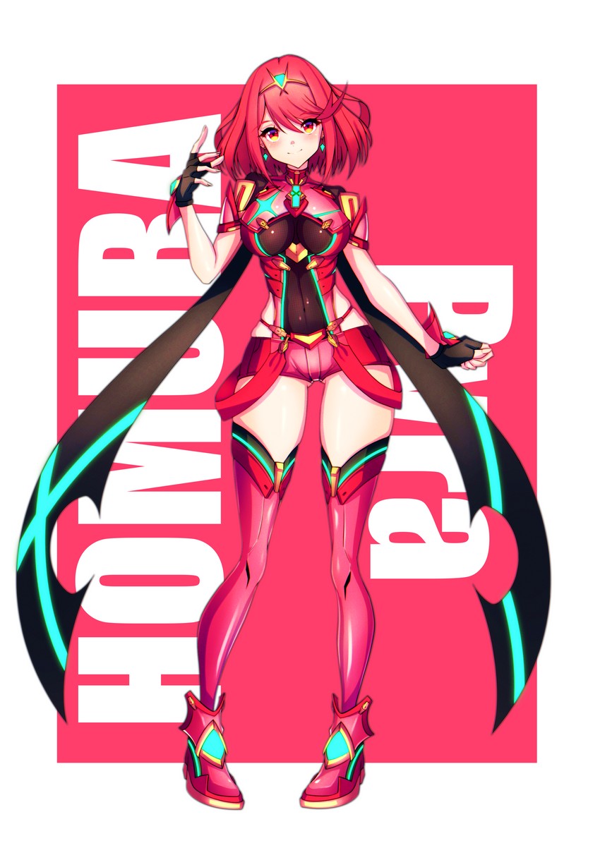 pyra (xenoblade chronicles and 1 more) drawn by hakusai_(hksicabb)