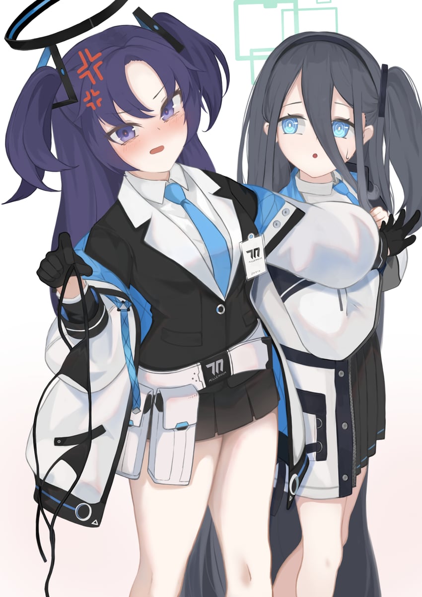 yuuka and aris (blue archive) drawn by akacolor