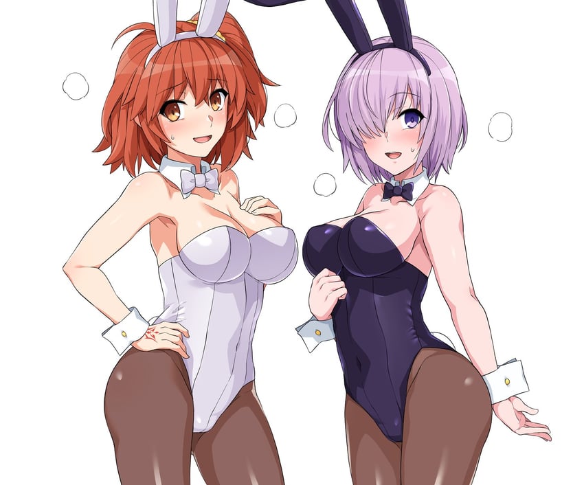 mash kyrielight and fujimaru ritsuka (fate and 1 more) drawn by haruhisky