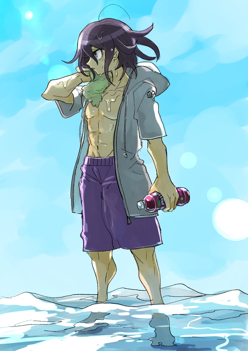 oma kokichi (danganronpa and 1 more) drawn by kumakoro_(tetsupag)