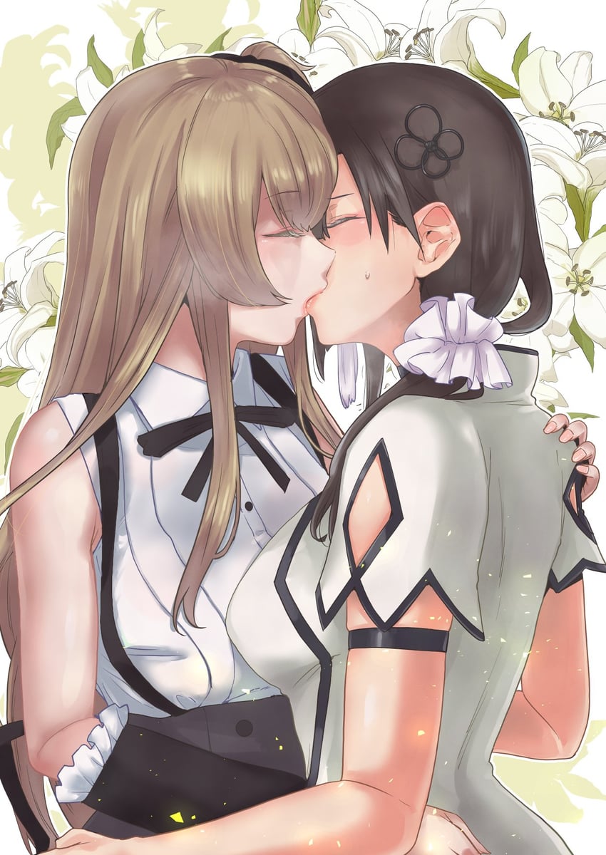 kuo shenlin and wang yujia (assault lily) drawn by su_(sconbuoishi)