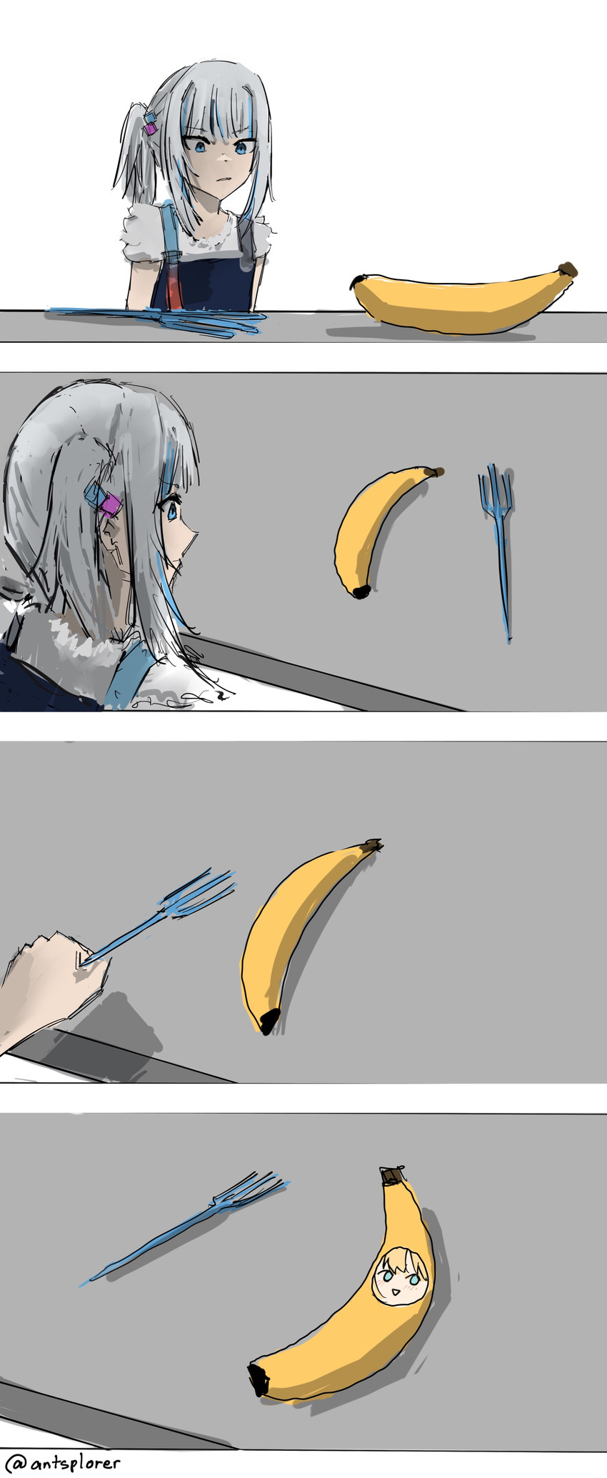 gawr gura and watson amelia (hololive and 2 more) drawn by antsplorer
