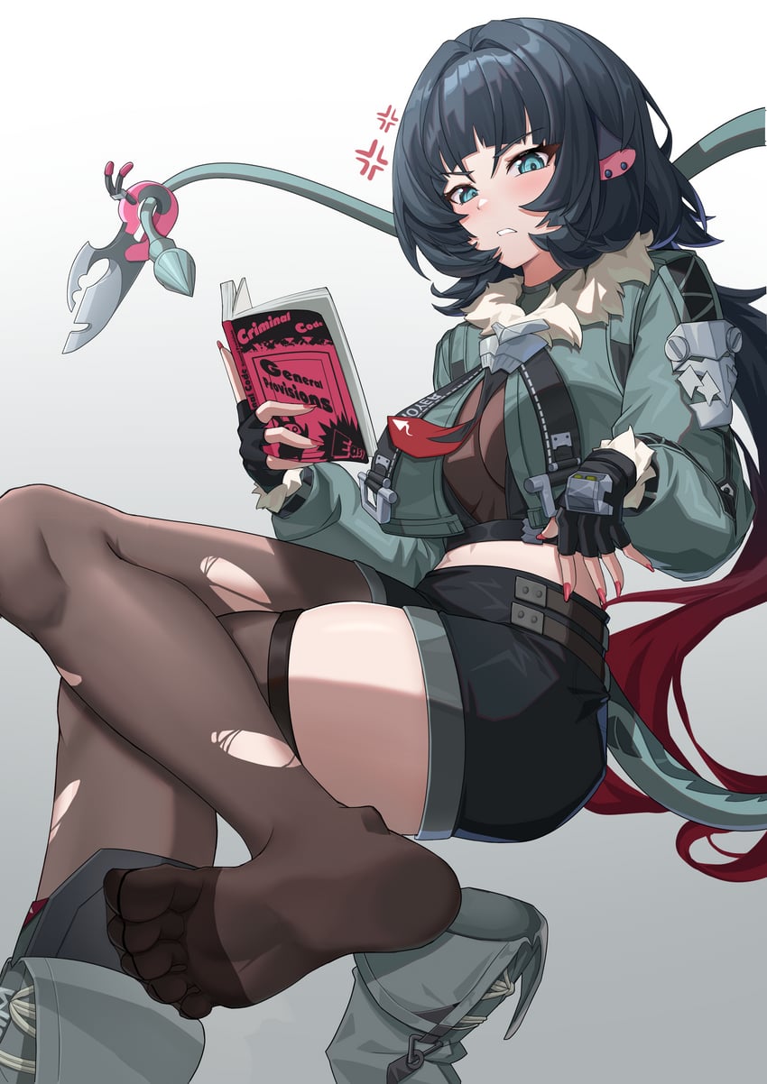 jane doe (zenless zone zero) drawn by mz_(yeye_ai_chipao_mian)