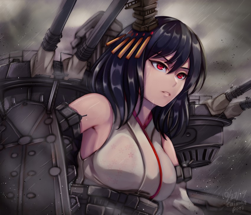 yamashiro and yamashiro kai ni (kantai collection) drawn by caiman_pool