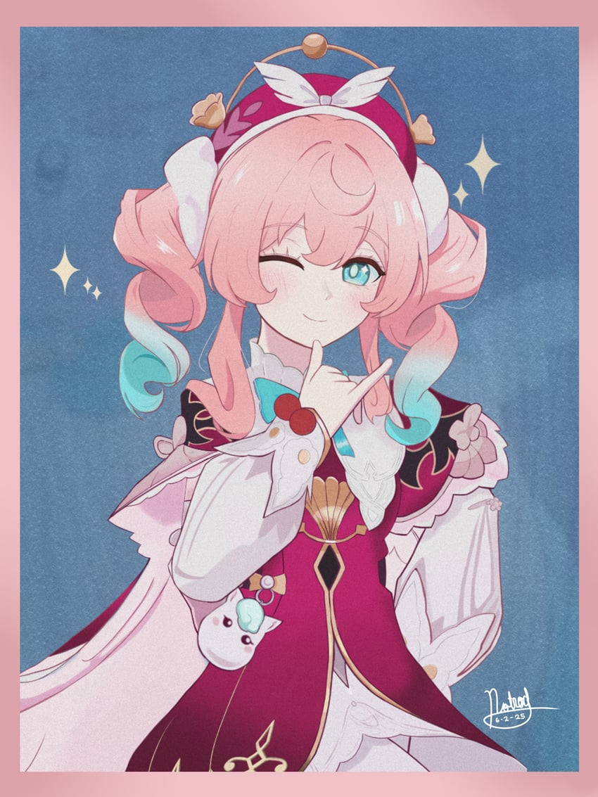 hyacine and little ica (honkai and 1 more) drawn by yuuki-yow