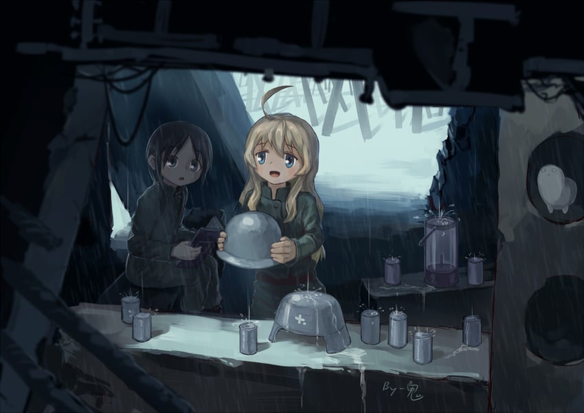 chito, yuuri, and nuko (shoujo shuumatsu ryokou) drawn by kyouran_de_onikoushi