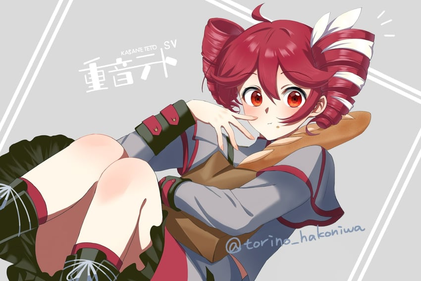 kasane teto (utau and 1 more) drawn by amau_totori