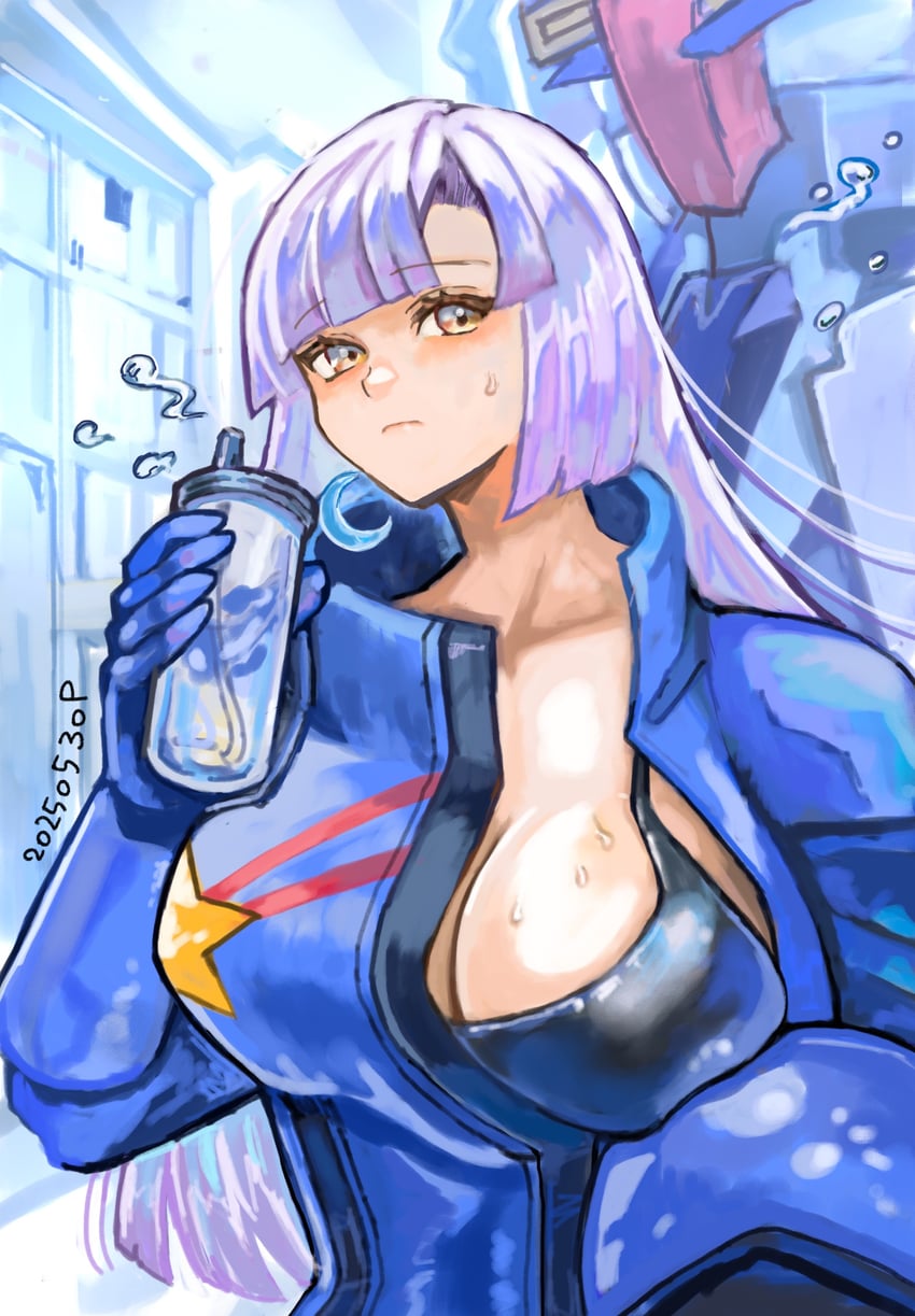zeta gundam and roux louka (gundam and 1 more) drawn by okrdisk2000