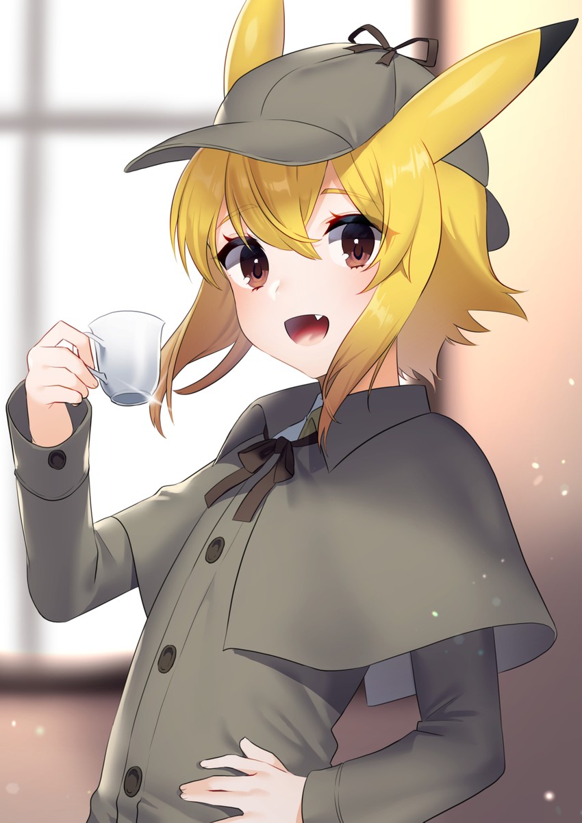 pikachu and detective pikachu (pokemon and 1 more) drawn by akagi_kurage