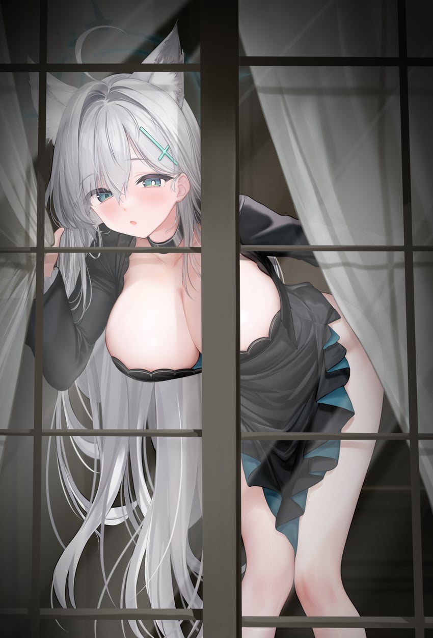 shiroko and shiroko terror (blue archive) drawn by aimee_(emi)