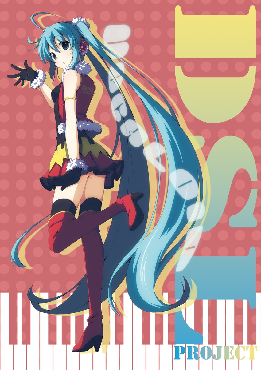 hatsune miku (vocaloid) drawn by yuzuki_kei
