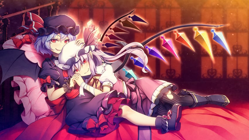 remilia scarlet and flandre scarlet (touhou and 1 more) drawn by chima_q
