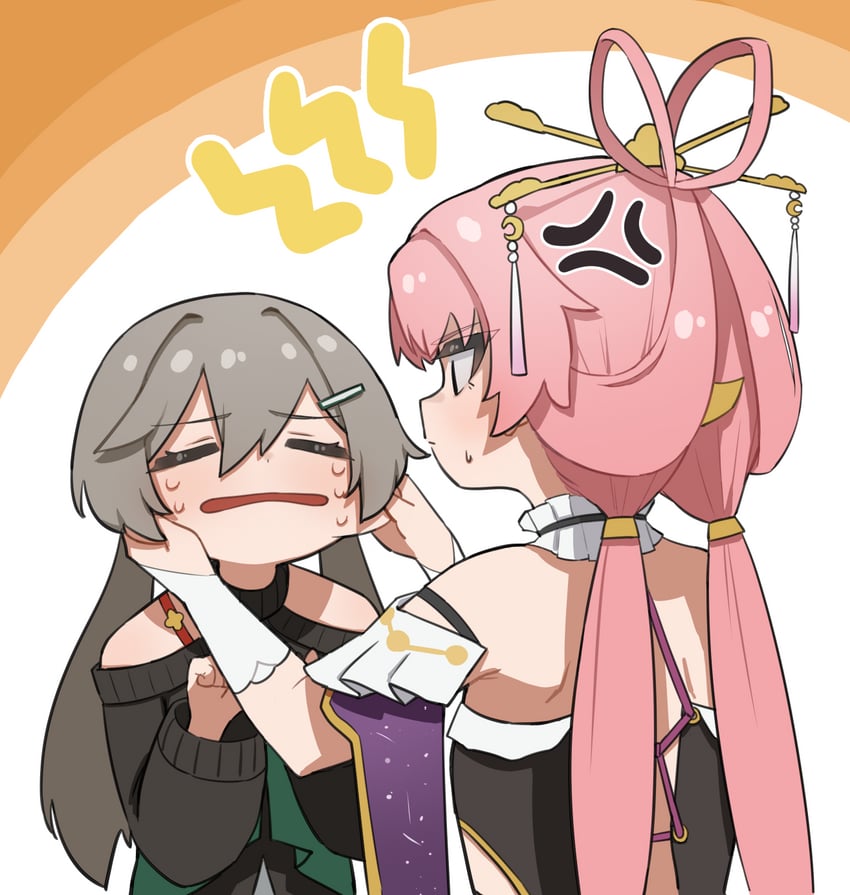 fu xuan and qingque (honkai and 1 more) drawn by flasso