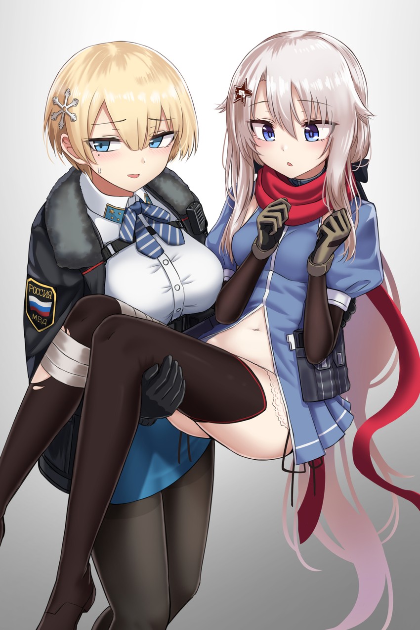 9a-91 and vsk-94 (girls' frontline) drawn by yakob_labo