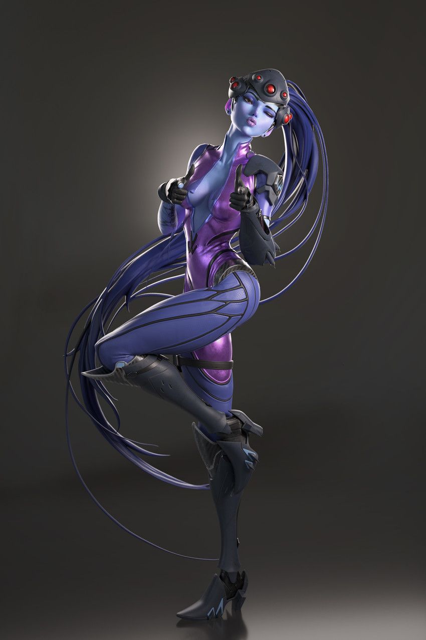 widowmaker (overwatch and 1 more) drawn by luo_qi_sheng