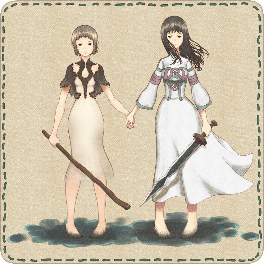yorda and mono (ico and 1 more) drawn by pikonigiri
