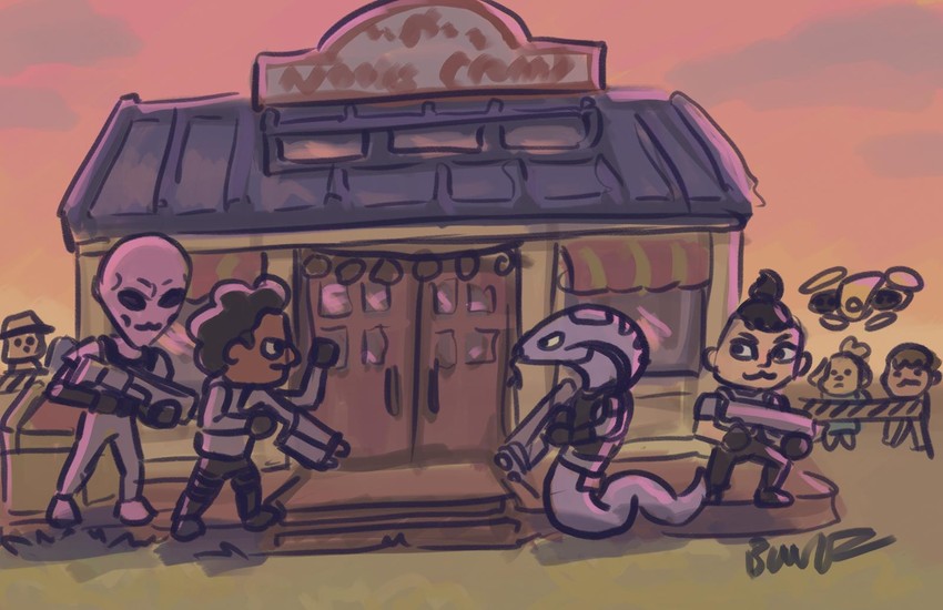 isabelle, torque, and verge (animal crossing and 2 more) drawn by bfoxanimation
