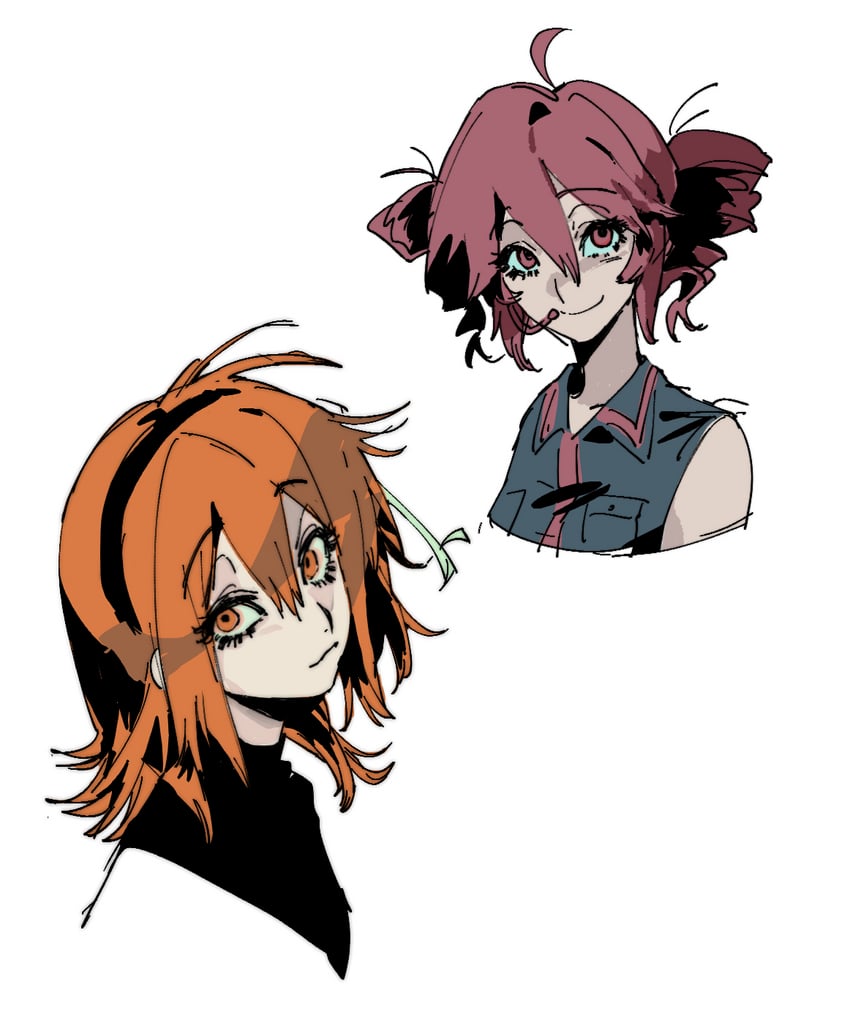 kasane teto and adachi rei (utau and 1 more) drawn by mr.cockroach