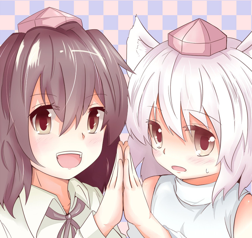 shameimaru aya and inubashiri momiji (touhou) drawn by taka_(taka_wo_kukuru)