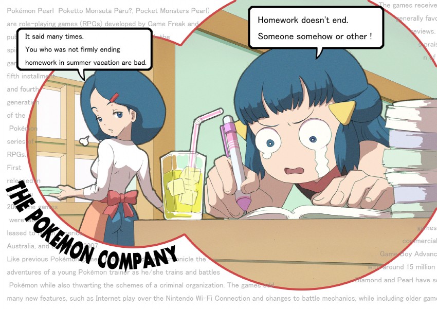 dawn and johanna (pokemon and 2 more) drawn by makoto_daikichi