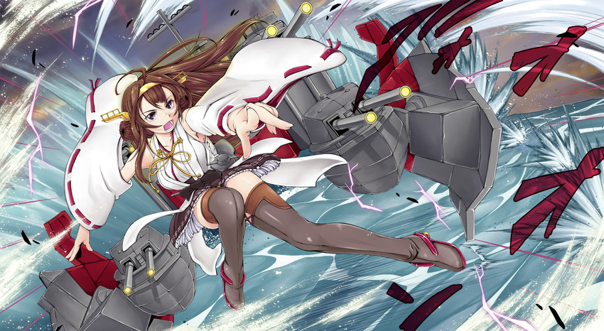 kongou (kantai collection) drawn by nanairo_(niconico1748384)
