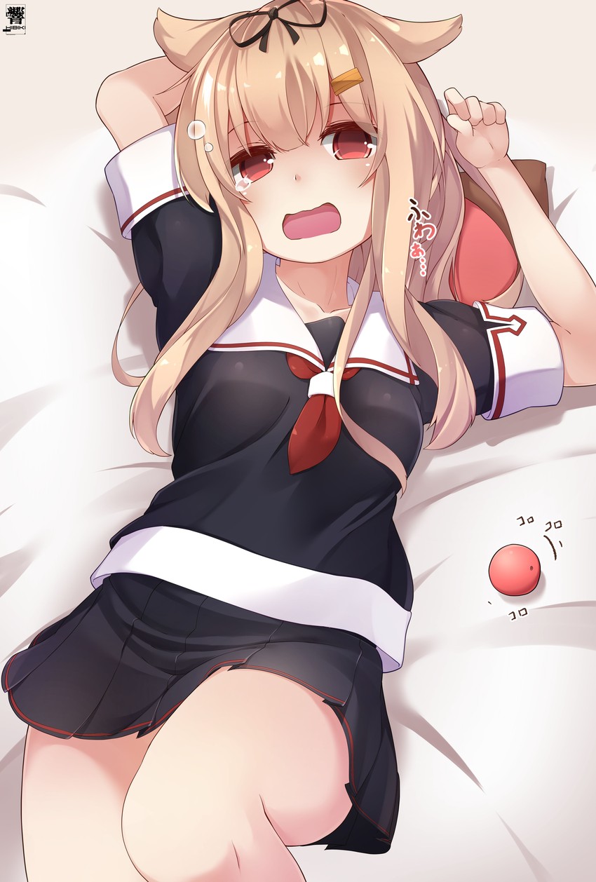 yuudachi and yuudachi kai ni (kantai collection) drawn by hibiki_(zerocodo)