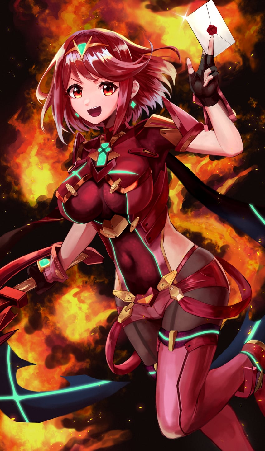 pyra (xenoblade chronicles and 2 more) drawn by ricky_(pasta_00)