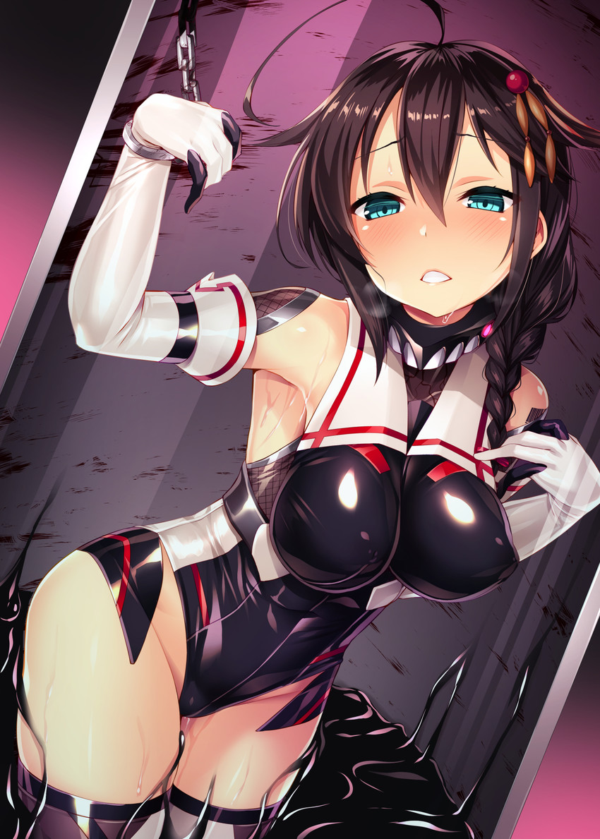 shigure and shigure kai ni (kantai collection and 2 more) drawn by satou_kuuki
