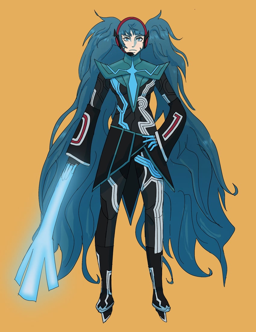 hatsune miku and protagonist (vocaloid and 3 more) drawn by ochotonart