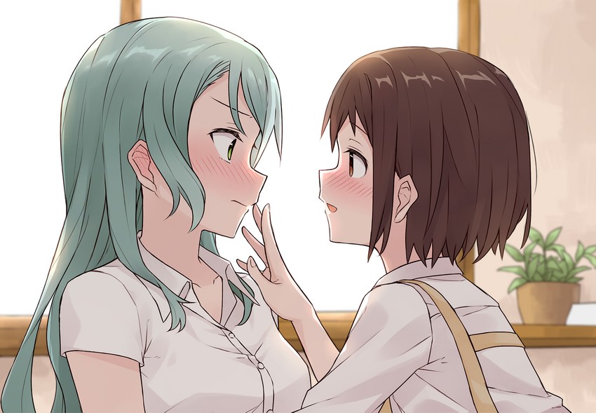 hikawa sayo and hazawa tsugumi (bang dream!) drawn by cyan_aeolin