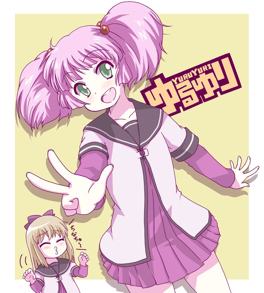 toshinou kyouko and yoshikawa chinatsu (yuruyuri) drawn by ki_(adotadot)