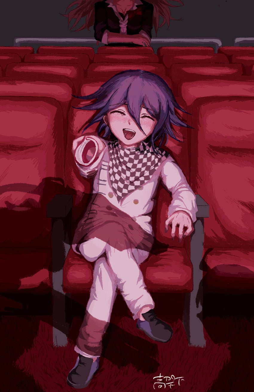 oma kokichi, saihara shuichi, enoshima junko, and exisal (danganronpa and 2 more) drawn by koka-ka_metoro