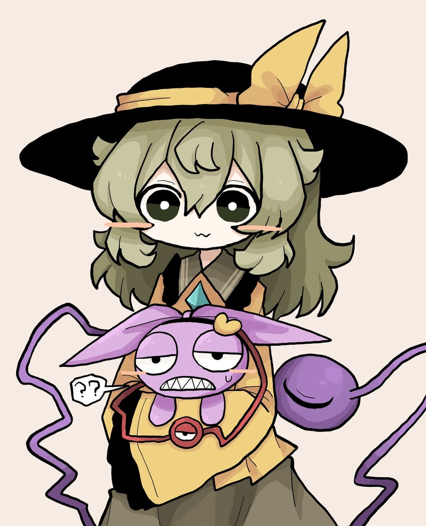 komeiji koishi and komeiji satori (touhou) drawn by zunusama