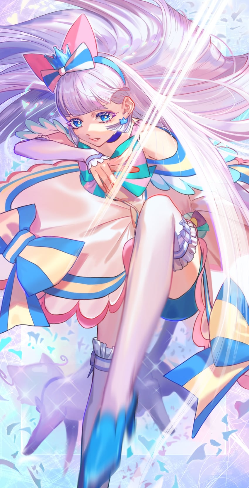 nekoyashiki yuki and cure nyammy (precure and 1 more) drawn by n-bata