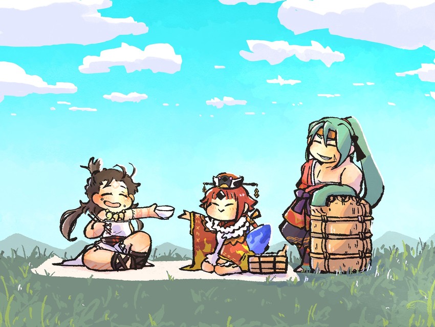 beni-enma, himiko, and tawara touta (fate and 1 more) drawn by umeyama_(ume22ke)