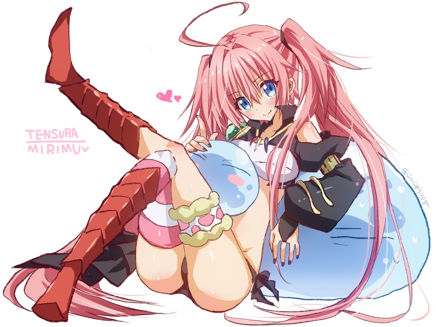 milim nava and rimuru tempest (tensei shitara slime datta ken) drawn by akatsuki_(ggsy7885)