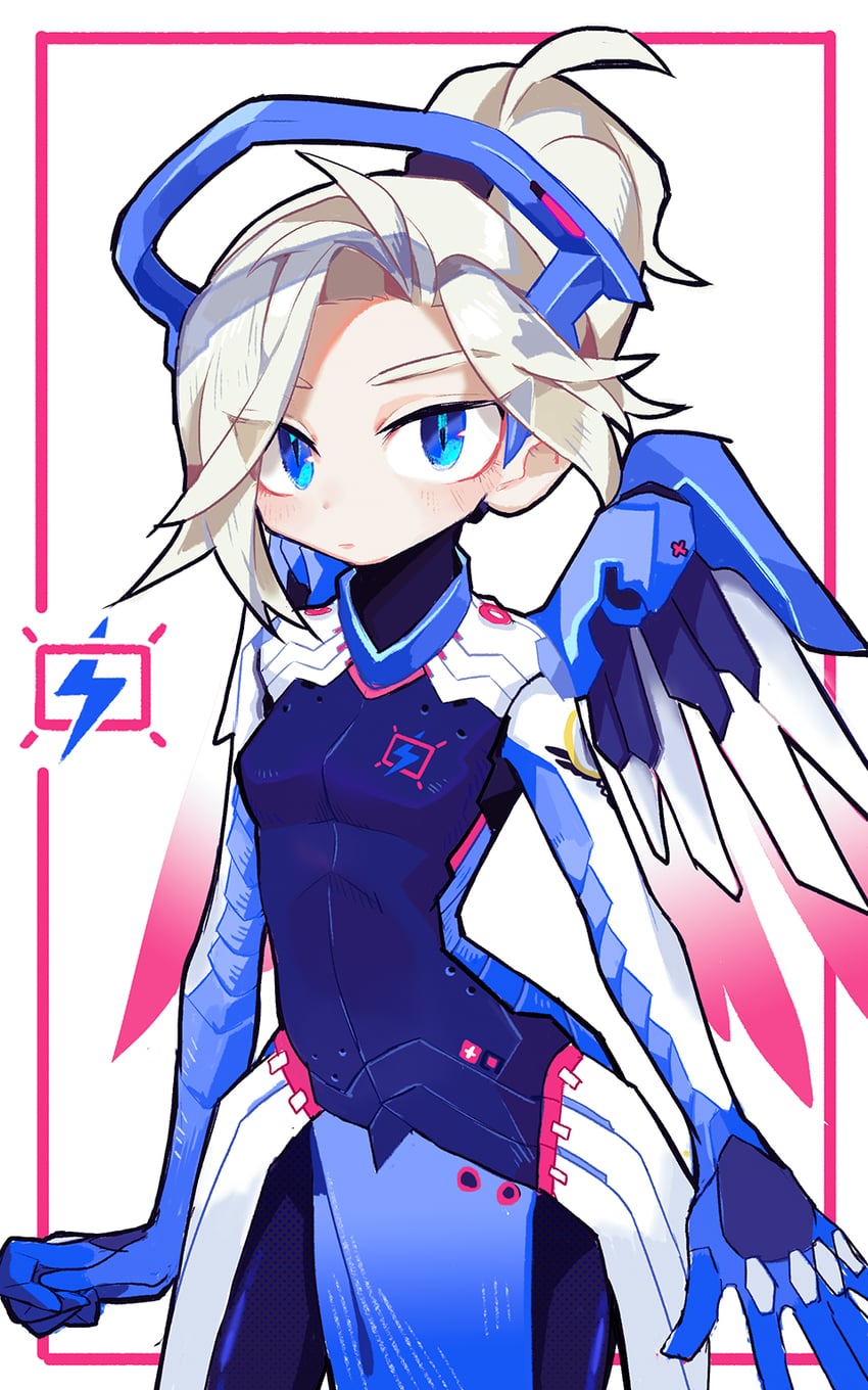 mercy (overwatch and 2 more) drawn by rye-beer