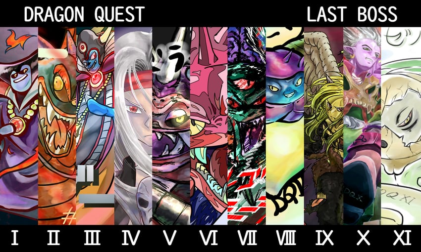pisaro, sidoh, dragon lord, zoma, rhapthorne, and 6 more (dragon quest and 11 more) drawn by tt_(pixiv_4562434)